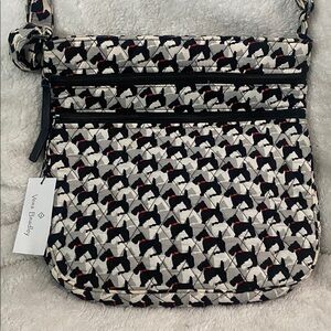 🐾🆕Vera Bradley Triple Zip Hipster “Scottie Dogs”